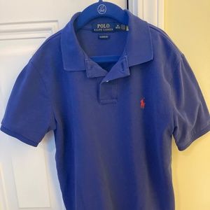 Boys Ralph Lauren cotton polo shirt size medium (10-12) in periwinkle,